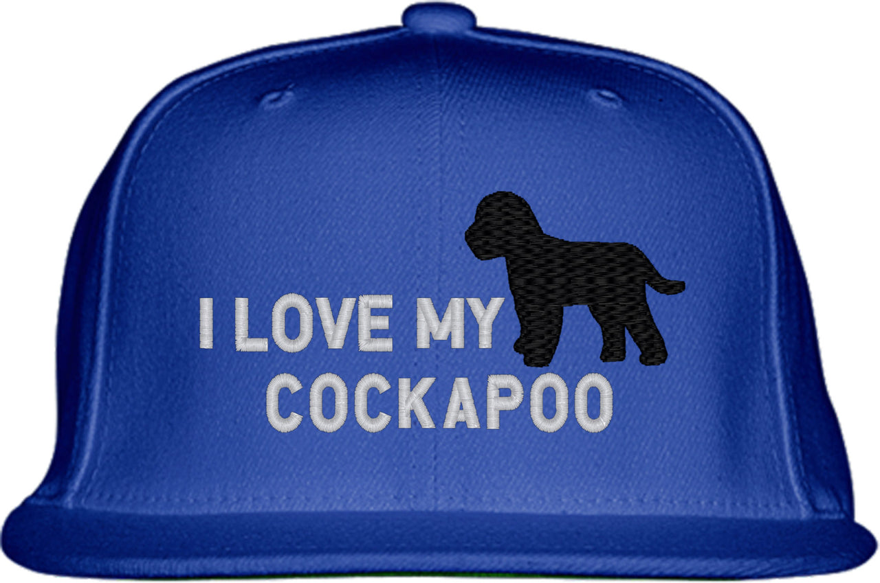 I Love My Cockapoo Dog Snapback Hat