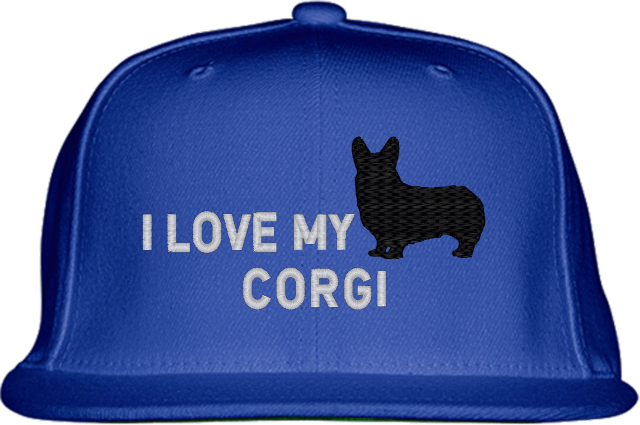 I Love My Corgi Dog Snapback Hat