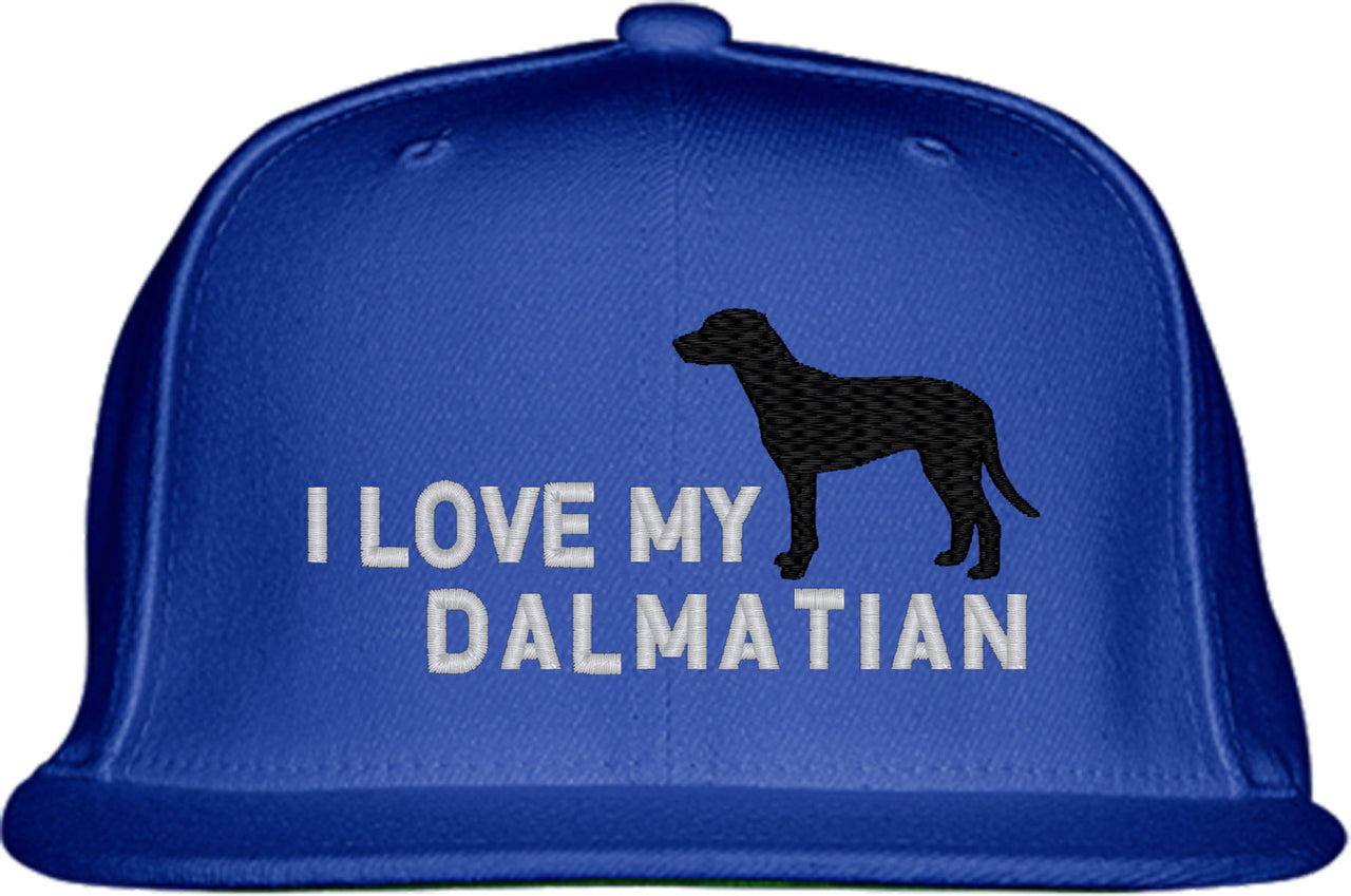 I Love My Dalmatian Dog Snapback Hat