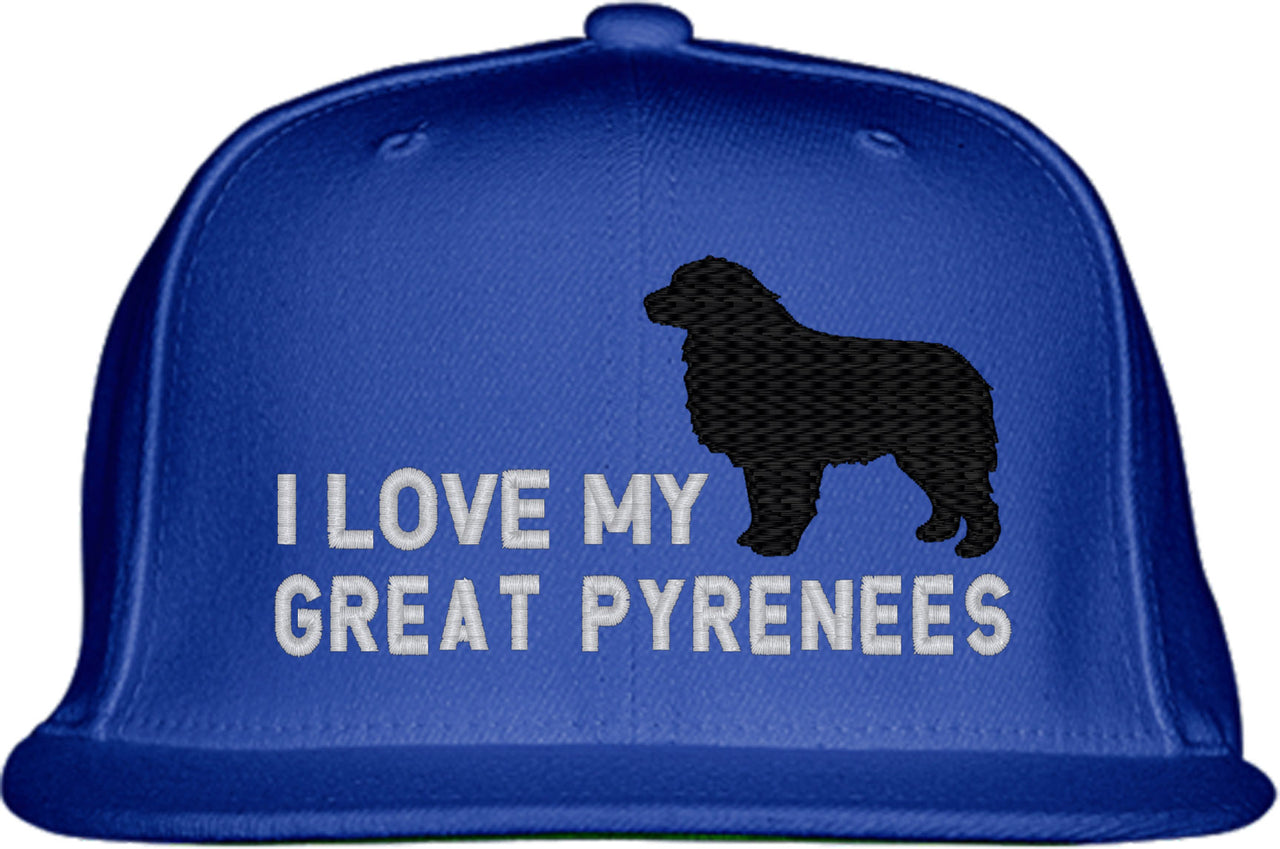 I Love My Great Pyrenees Dog Snapback Hat