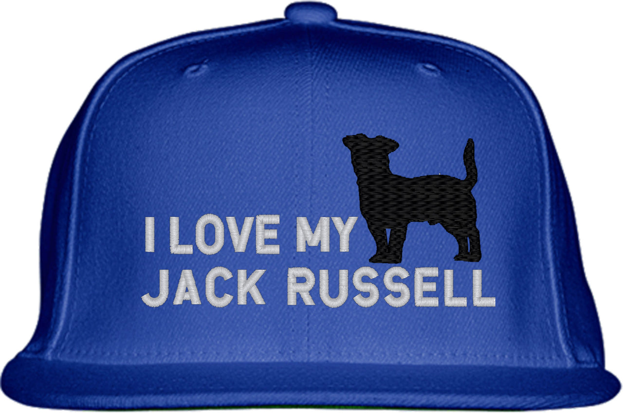 I Love My Jack Russell Dog Snapback Hat