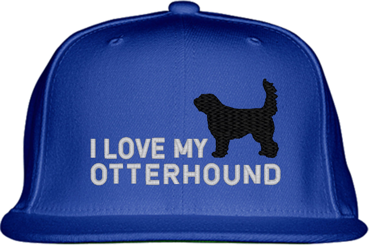 I Love My Otterhound Dog Snapback Hat