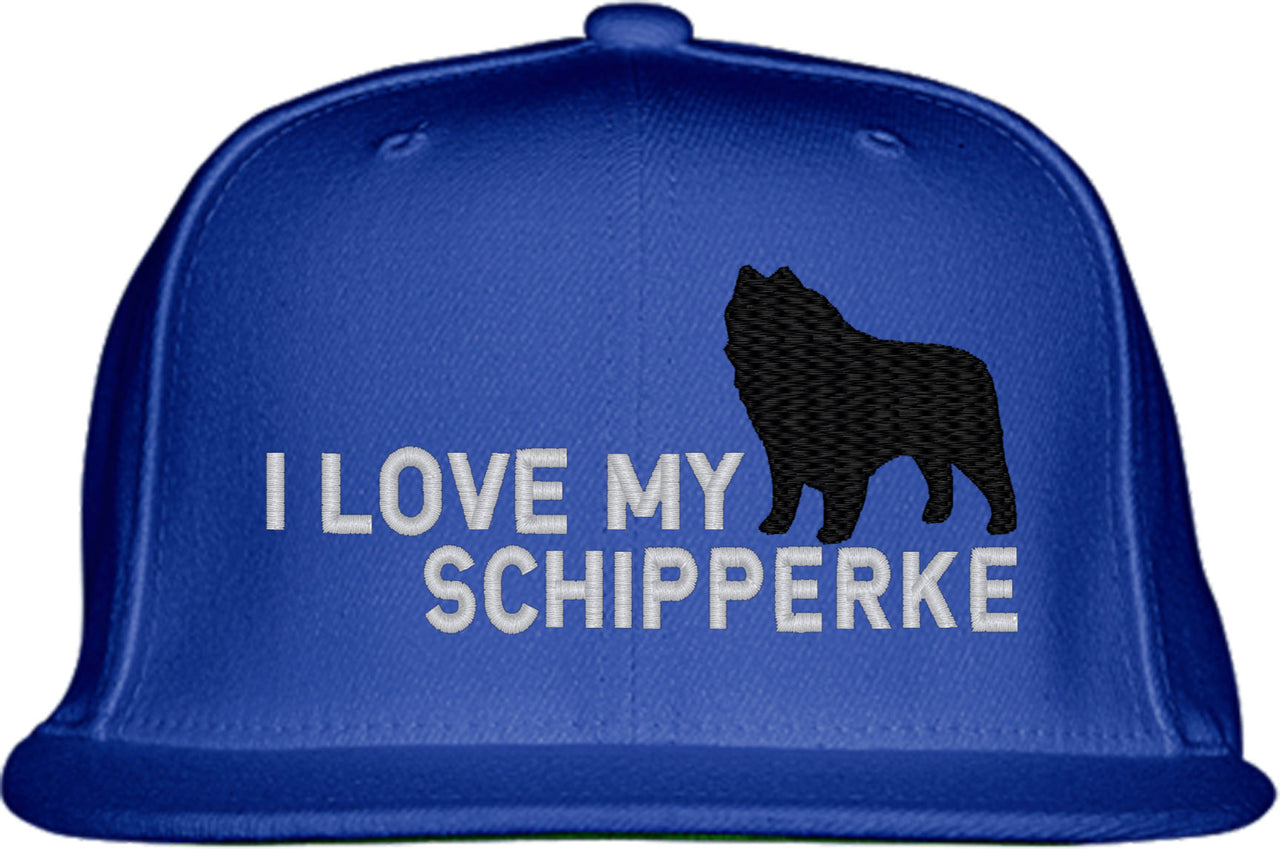 I Love My Schipperke Dog Snapback Hat