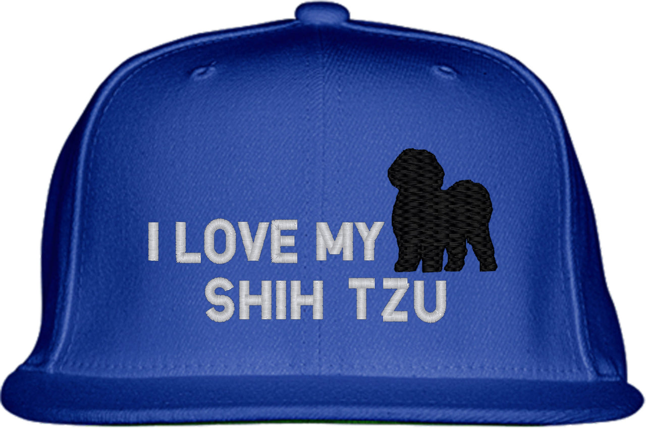I Love My Shih Tzu Dog Snapback Hat