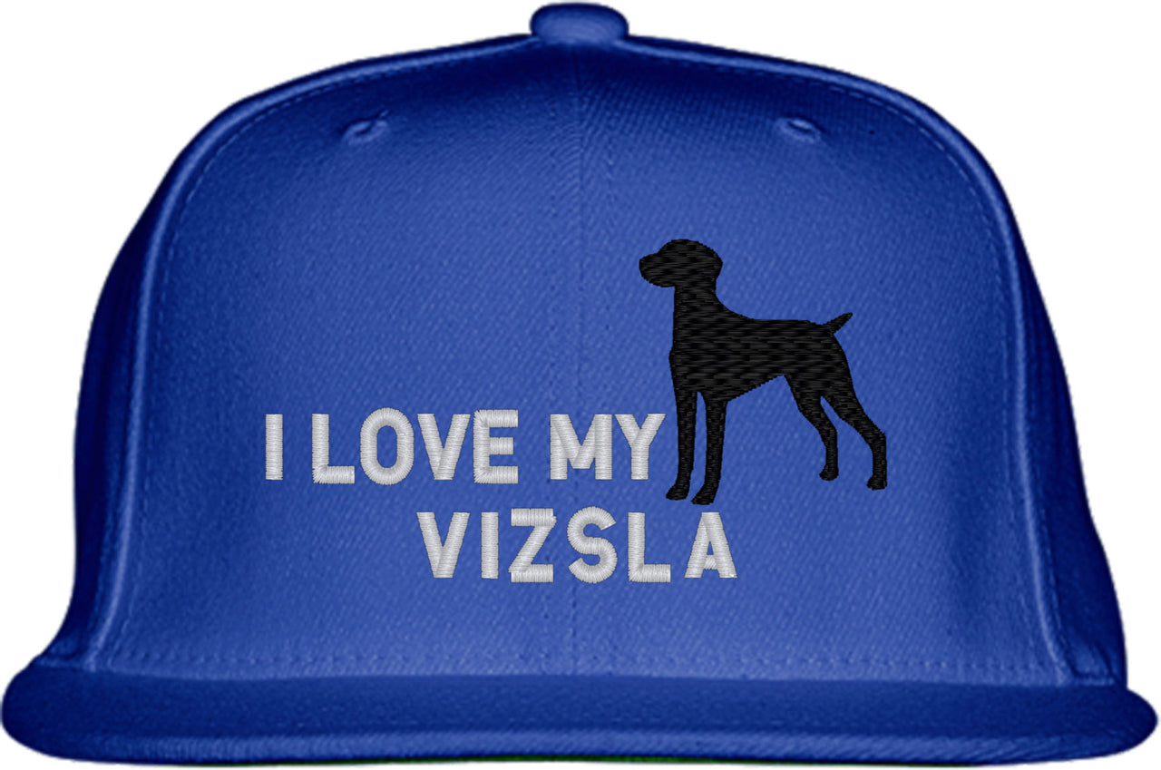I Love My Vizsla Dog Snapback Hat