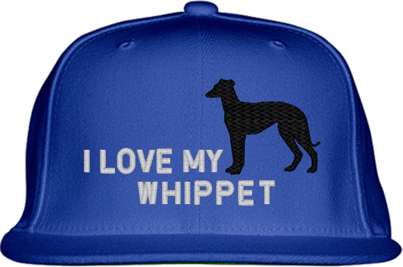 I Love My Whippet Dog Snapback Hat
