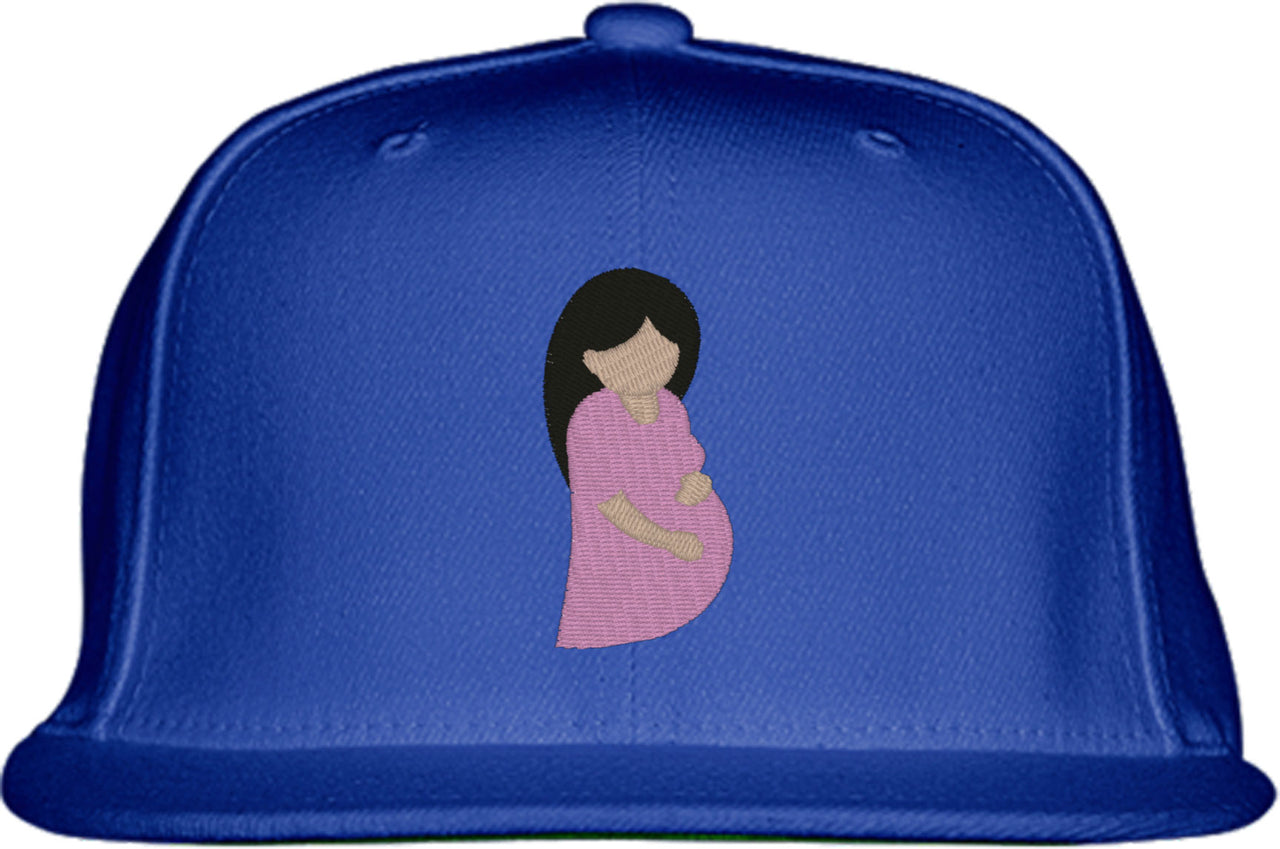 Pregnant Woman Mother's Day Snapback Hat