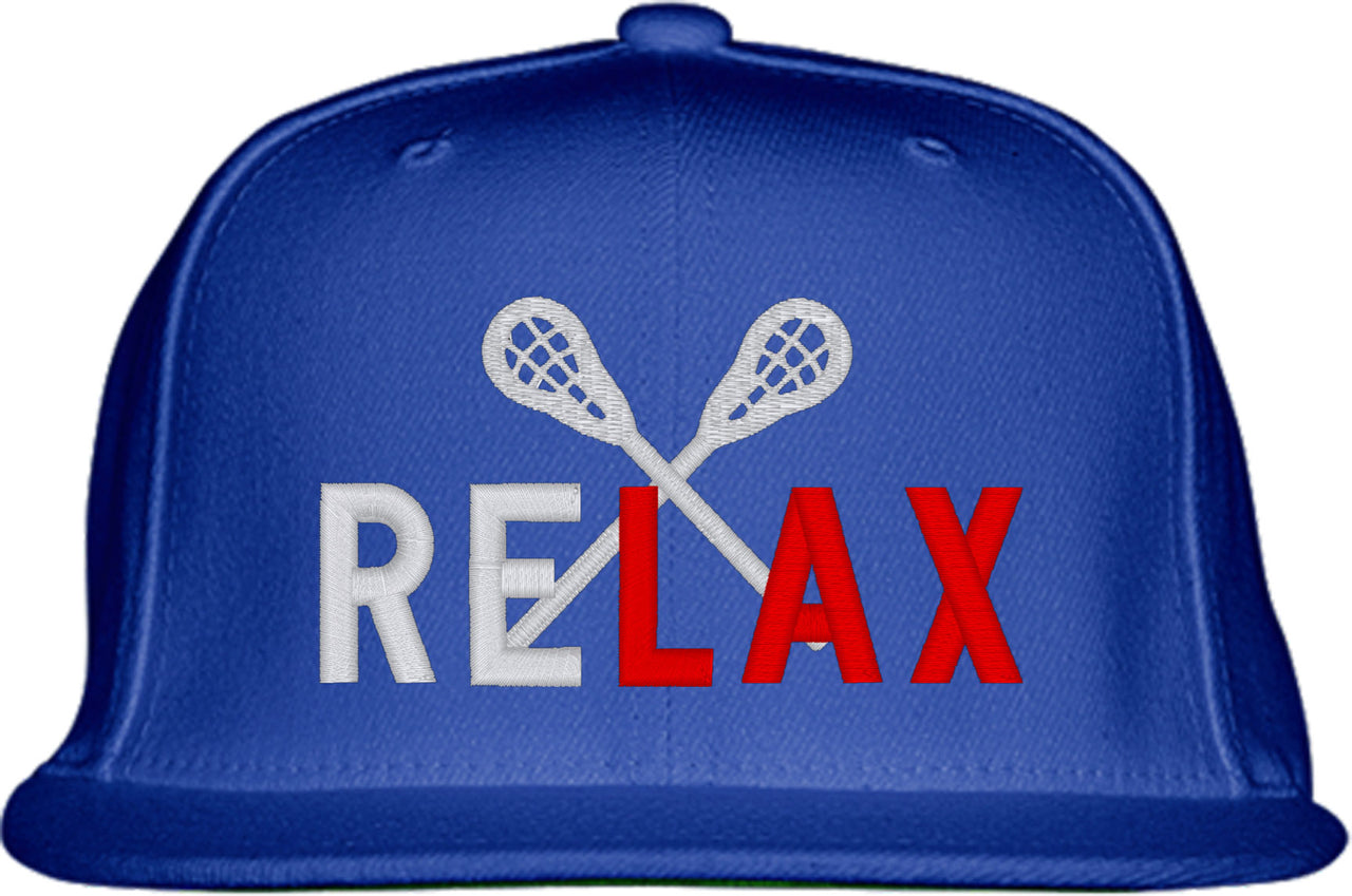 Relax Lacrosse Snapback Hat