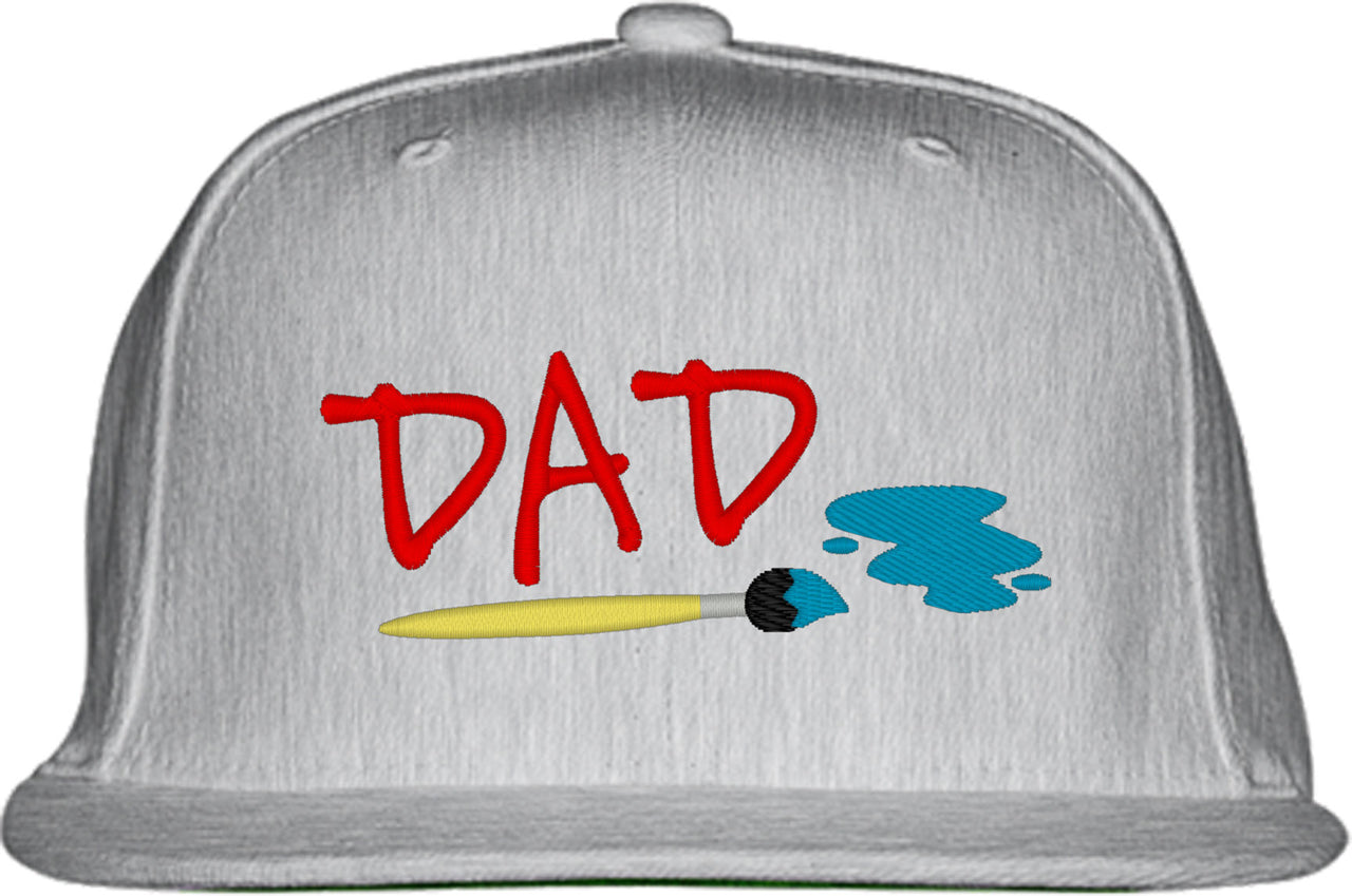 Painting Artist Dad Father's Day Snapback Hat