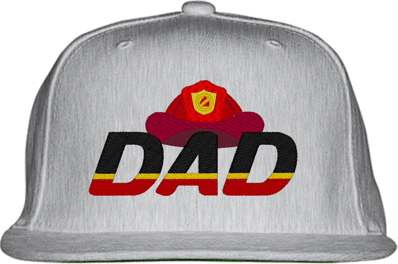 Firefighter Fireman Dad Father's Day Snapback Hat
