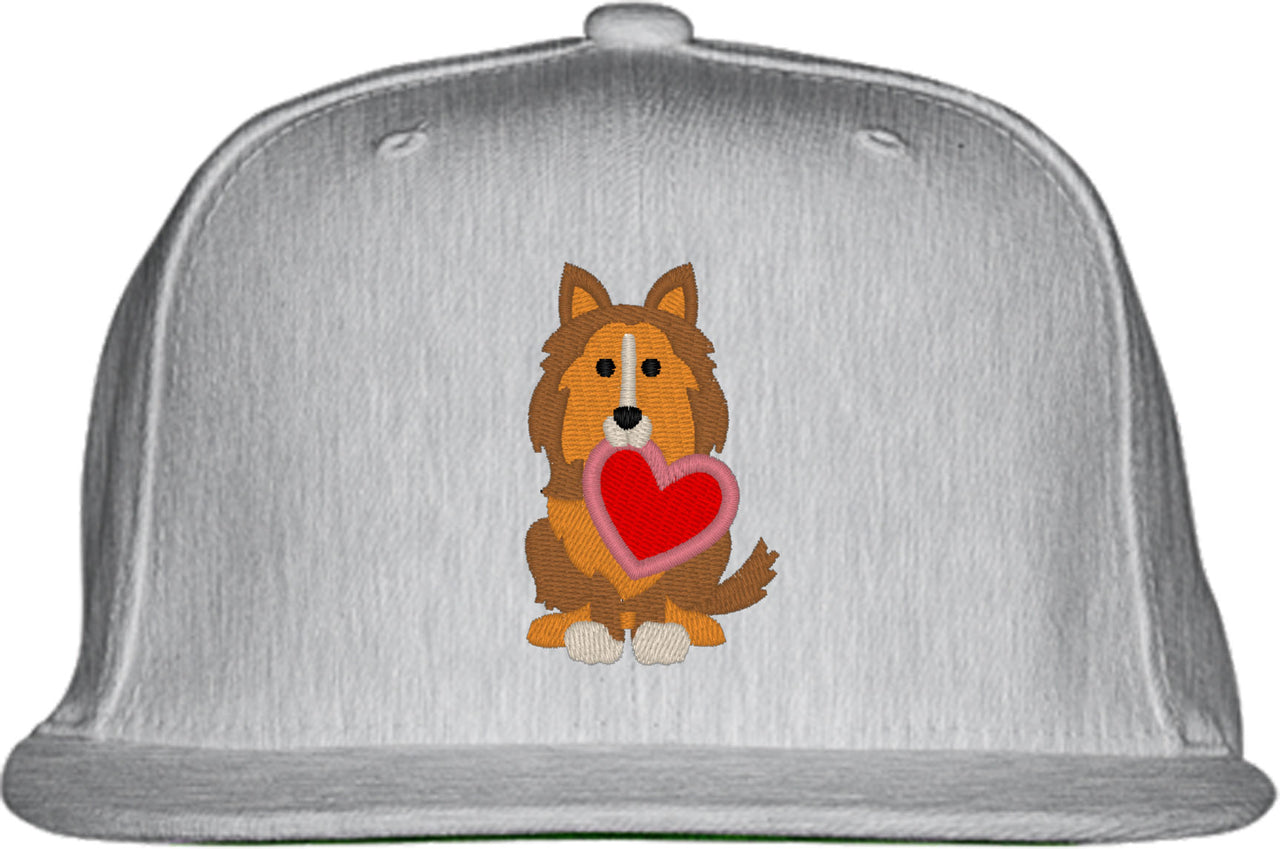 Sheltie Puppy Dog Love Snapback Hat