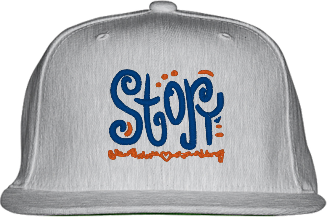 Story Typography Snapback Hat