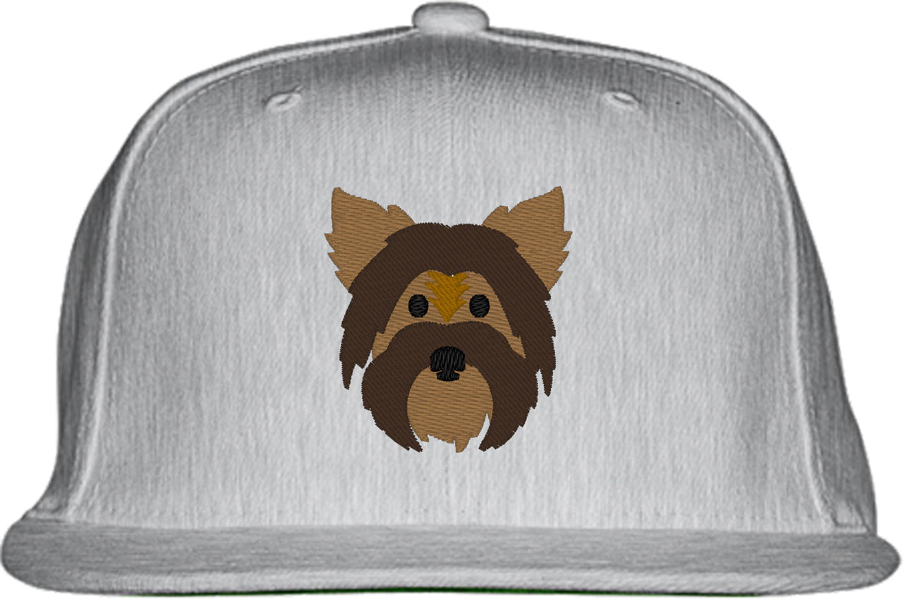 Yorkshire Dog Face Snapback Hat