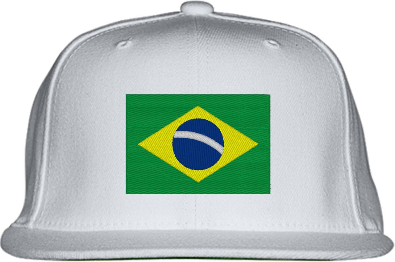 Brazil Flag Snapback Hat