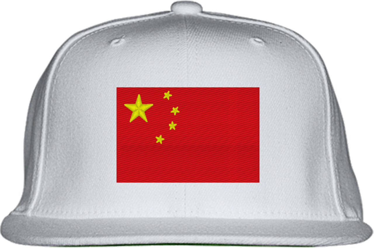 China Flag Snapback Hat