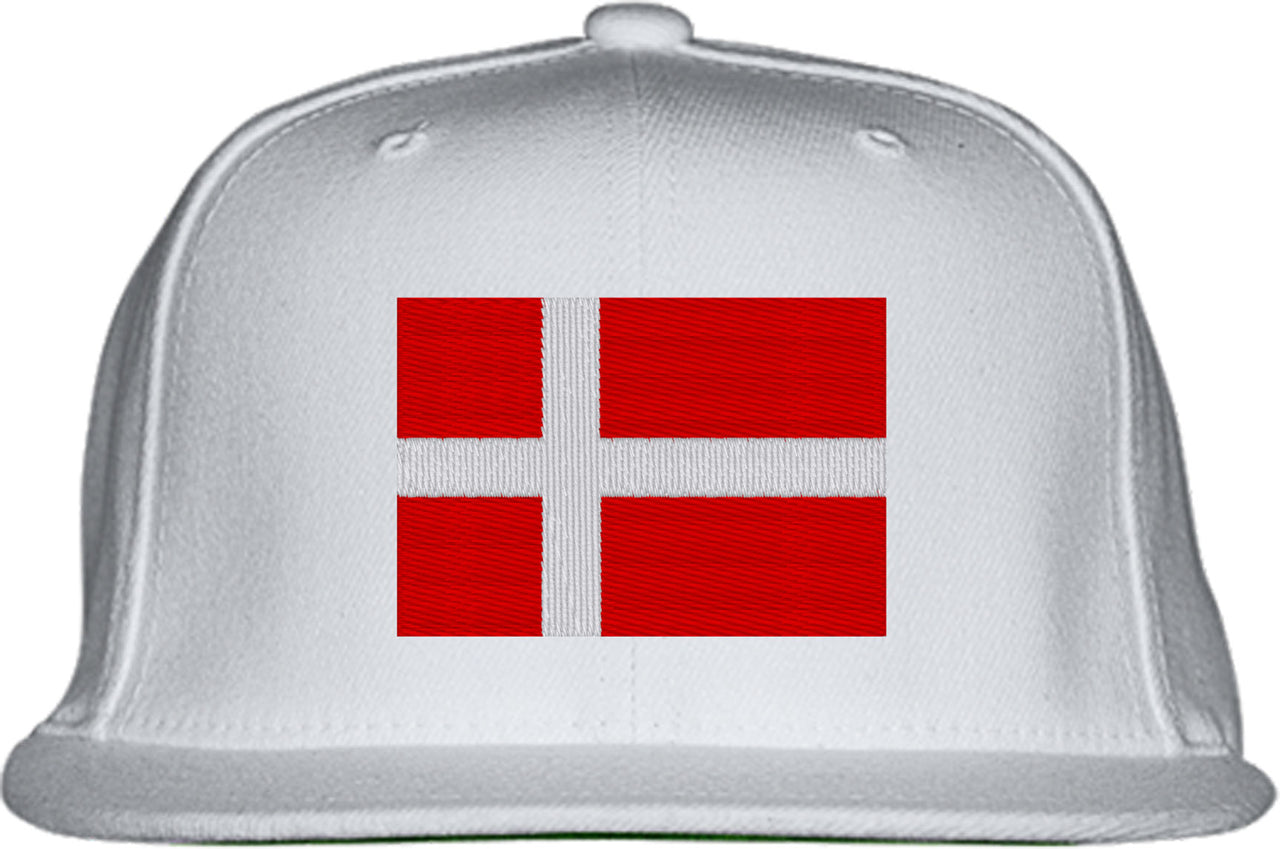 Denmark Flag Snapback Hat