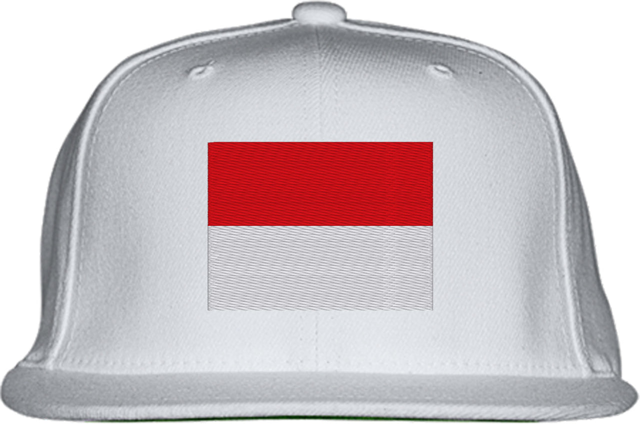 Indonesia Flag Snapback Hat