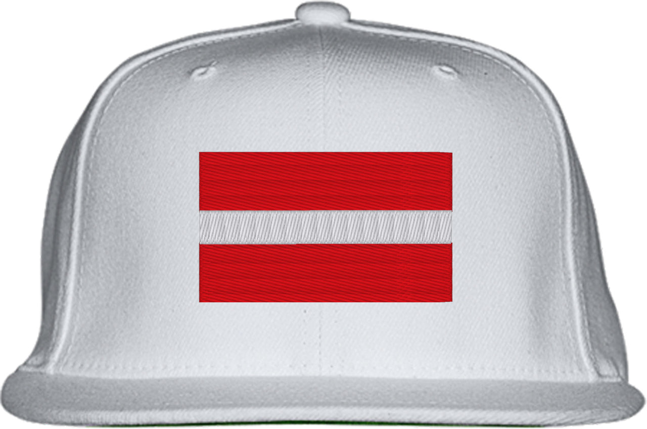 Latvia Flag Snapback Hat
