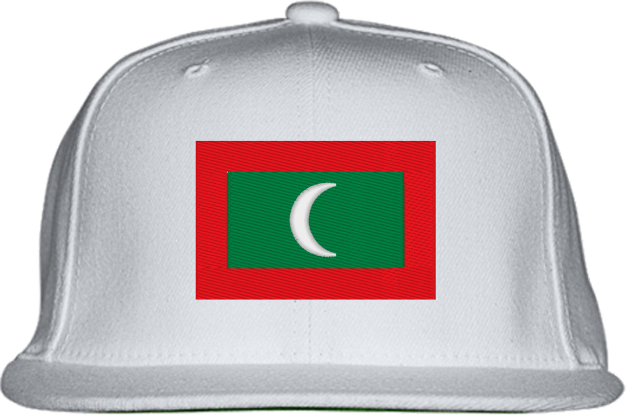 Maldives Flag Snapback Hat