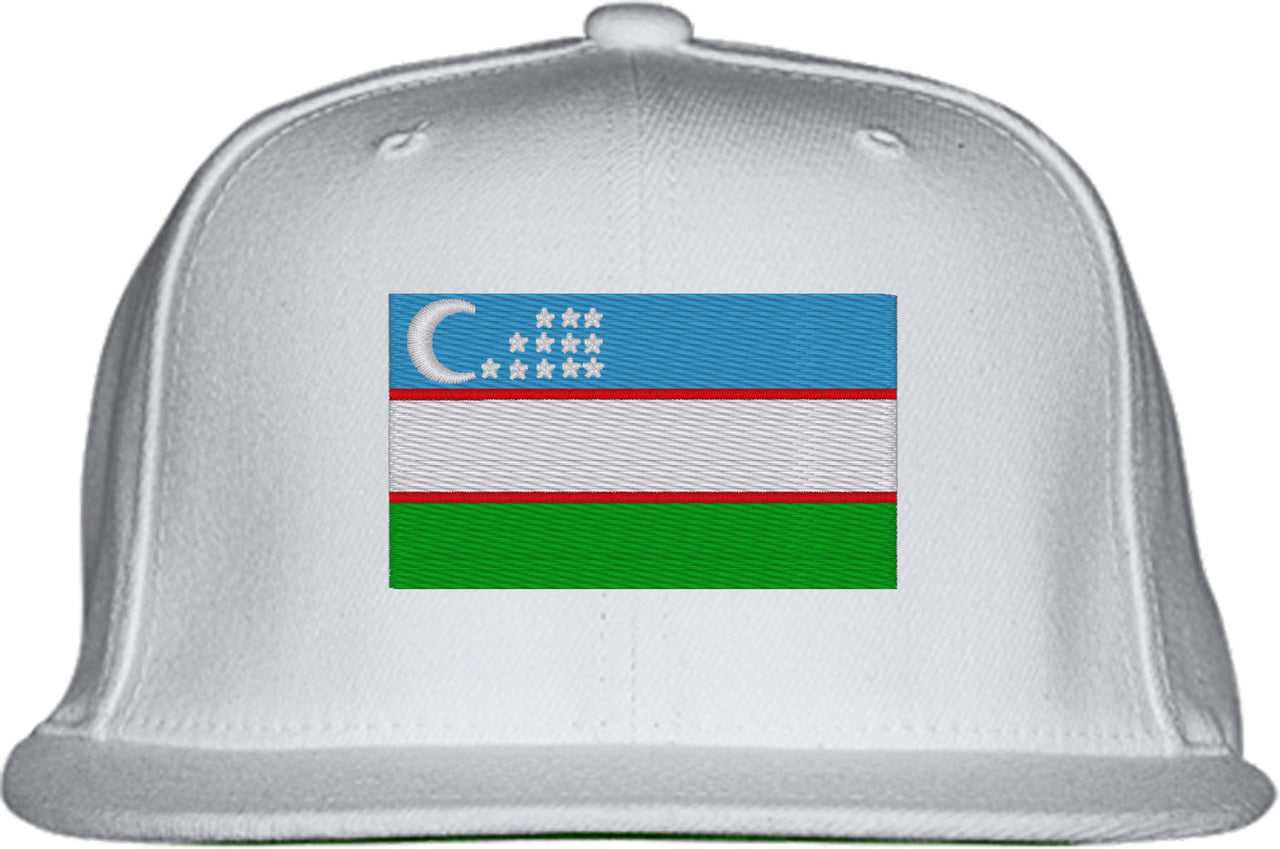 Uzbekistan Flag Snapback Hat