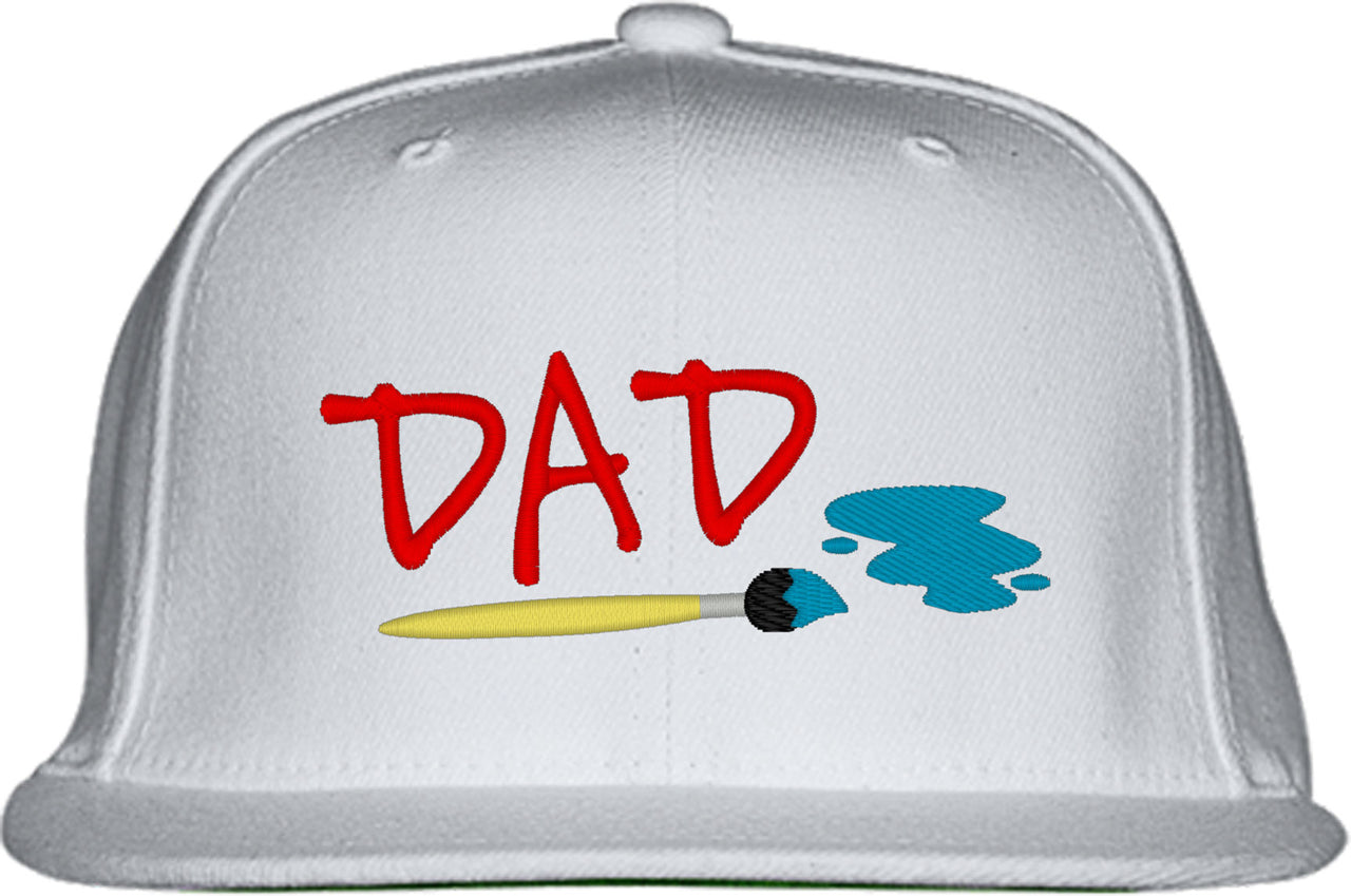 Painting Artist Dad Father's Day Snapback Hat
