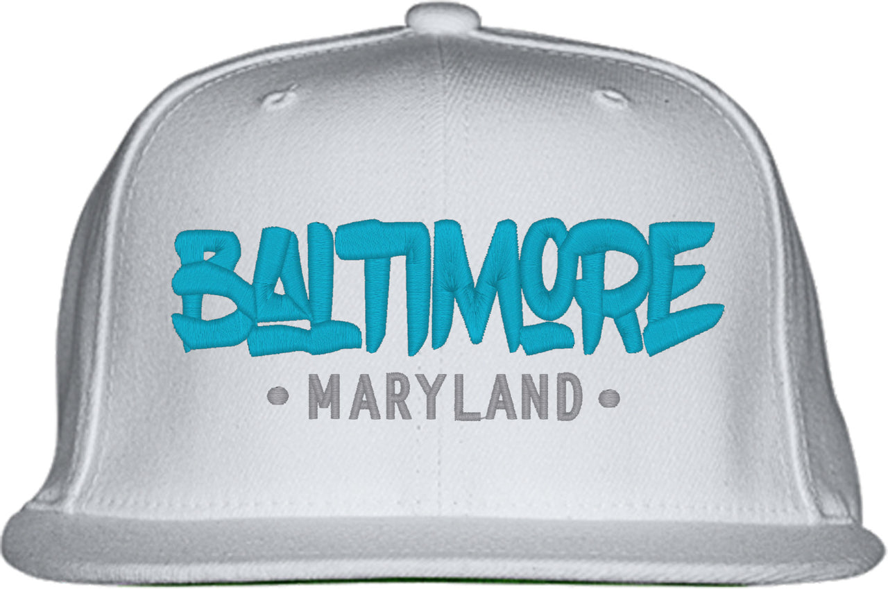 Baltimore Typography Snapback Hat