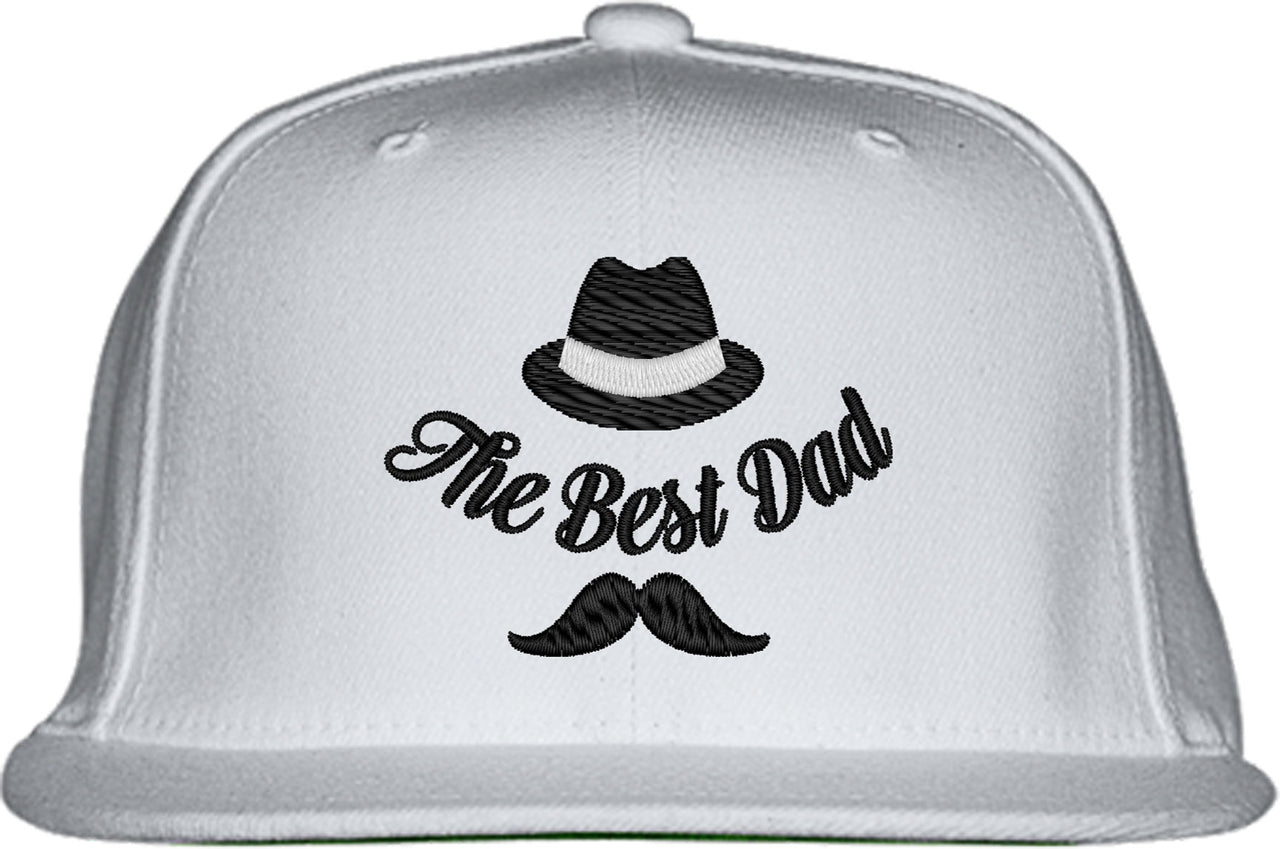 The Best Dad Hat and Mustache Father's Day Snapback Hat