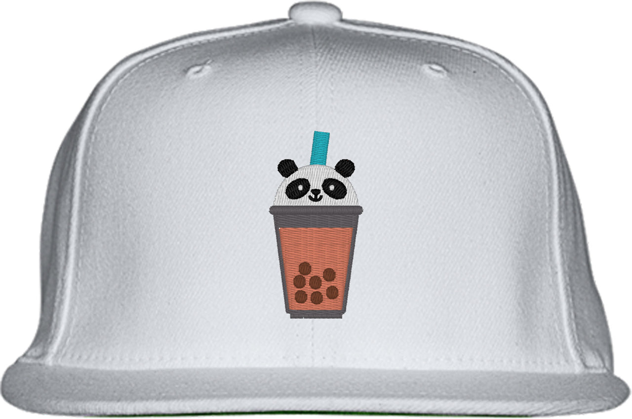 Cute Bobatea Panda Snapback Hat