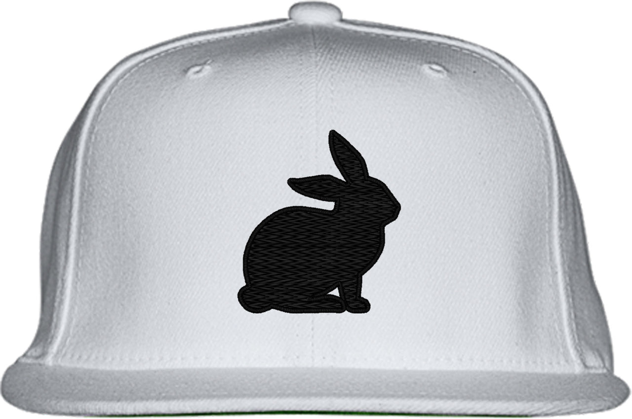 Bunny Silhouette Snapback Hat