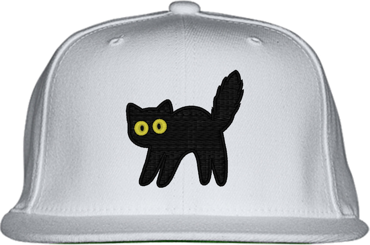 Black Cat Snapback Hat