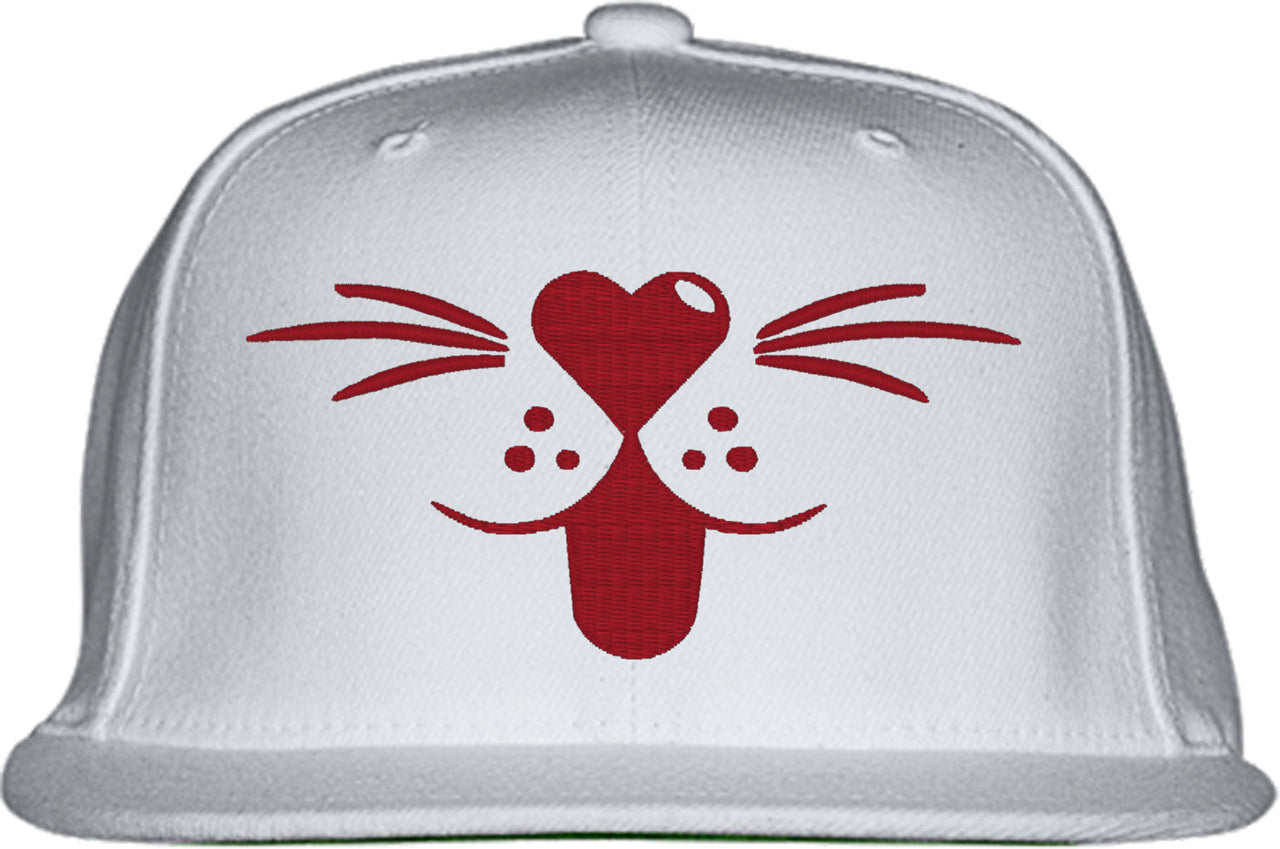 Cartoon Cat Mouth Snapback Hat