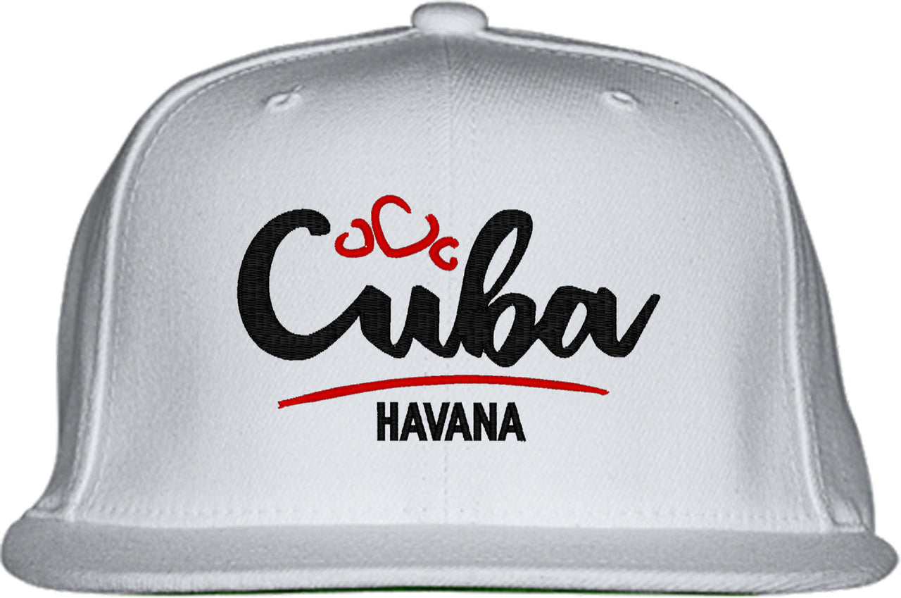 Cuba Typography Snapback Hat