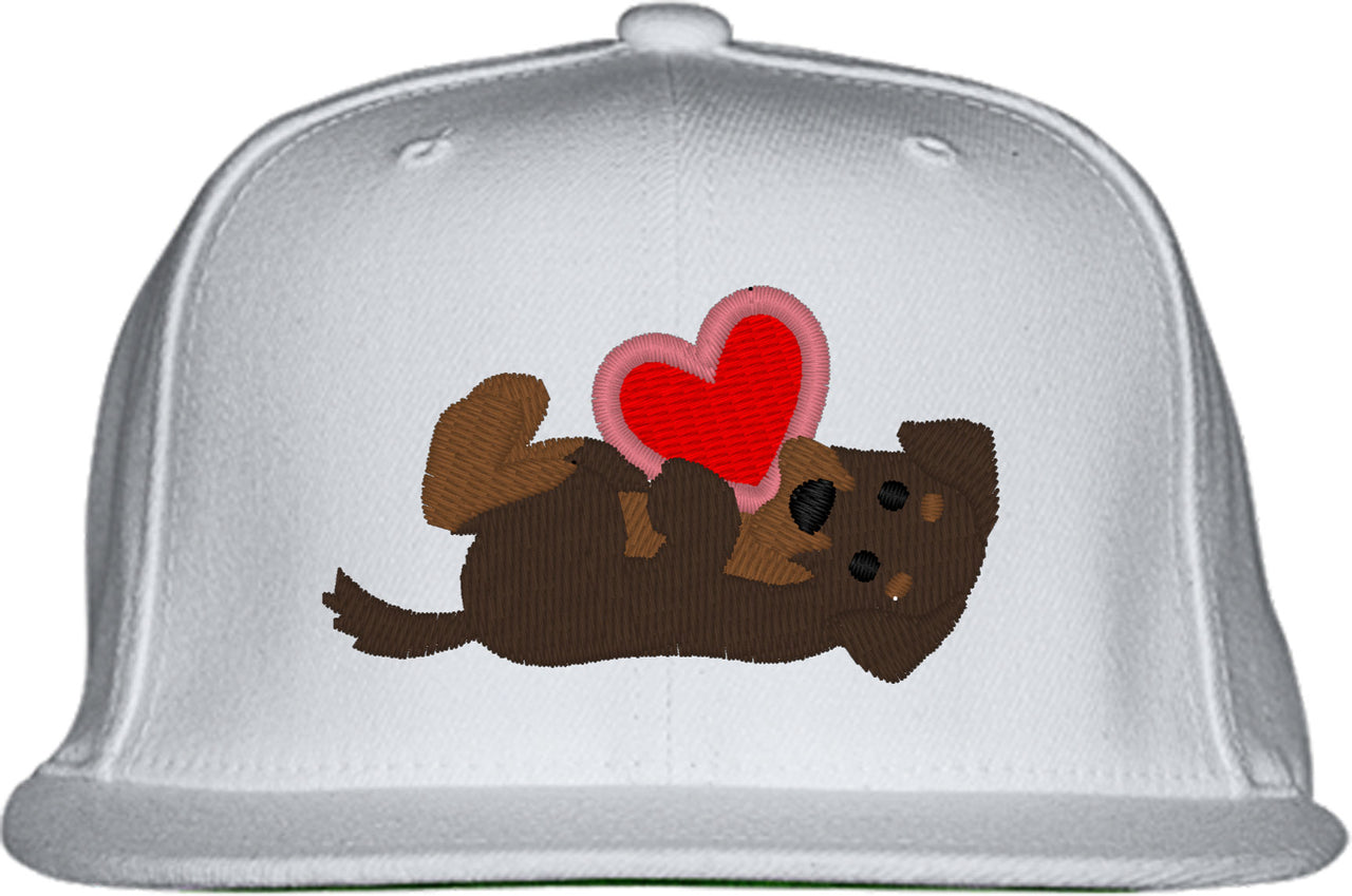 Doberman Puppy Dog Love Snapback Hat