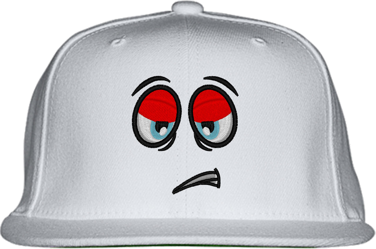 Emoji Bored Face Snapback Hat