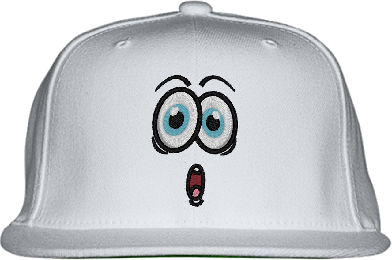Emoji Surprised Face Snapback Hat