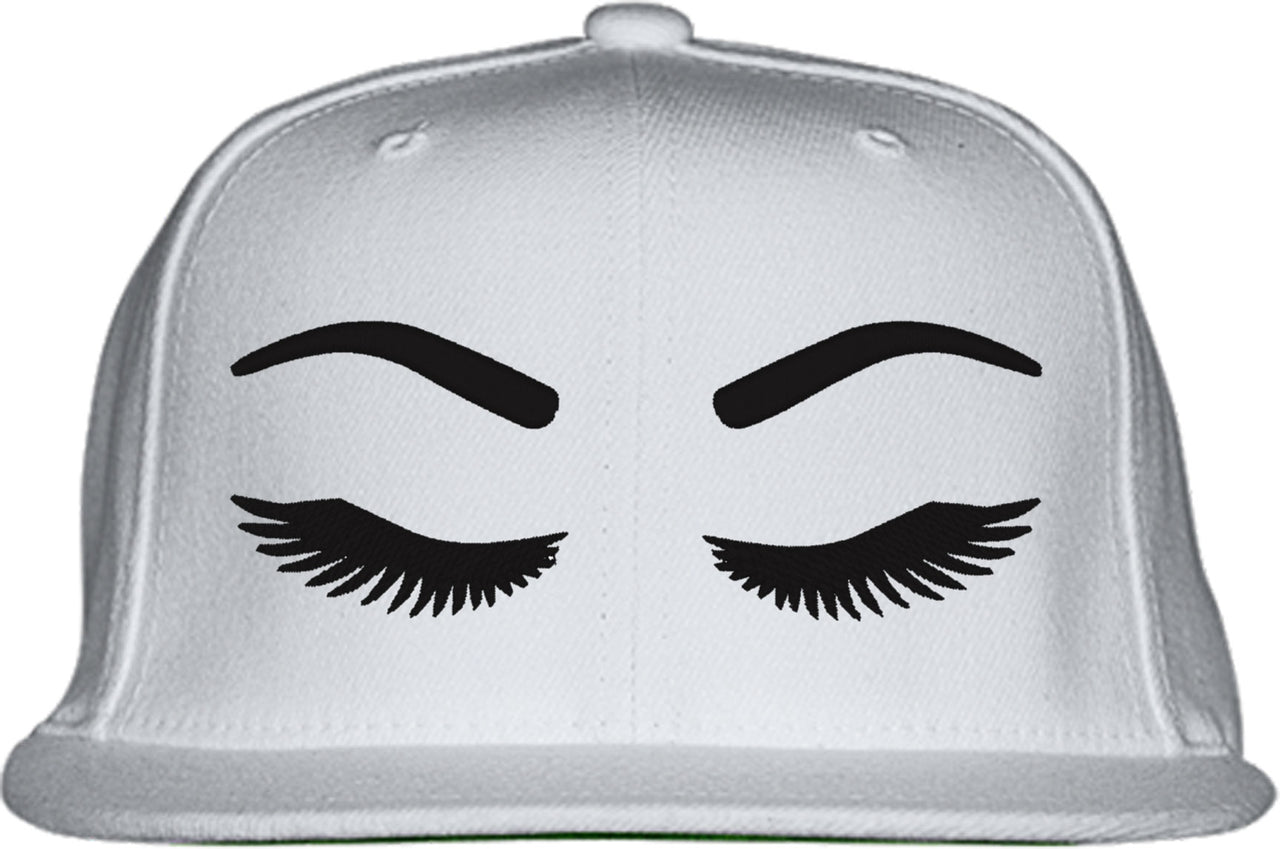 Eyelashes Snapback Hat