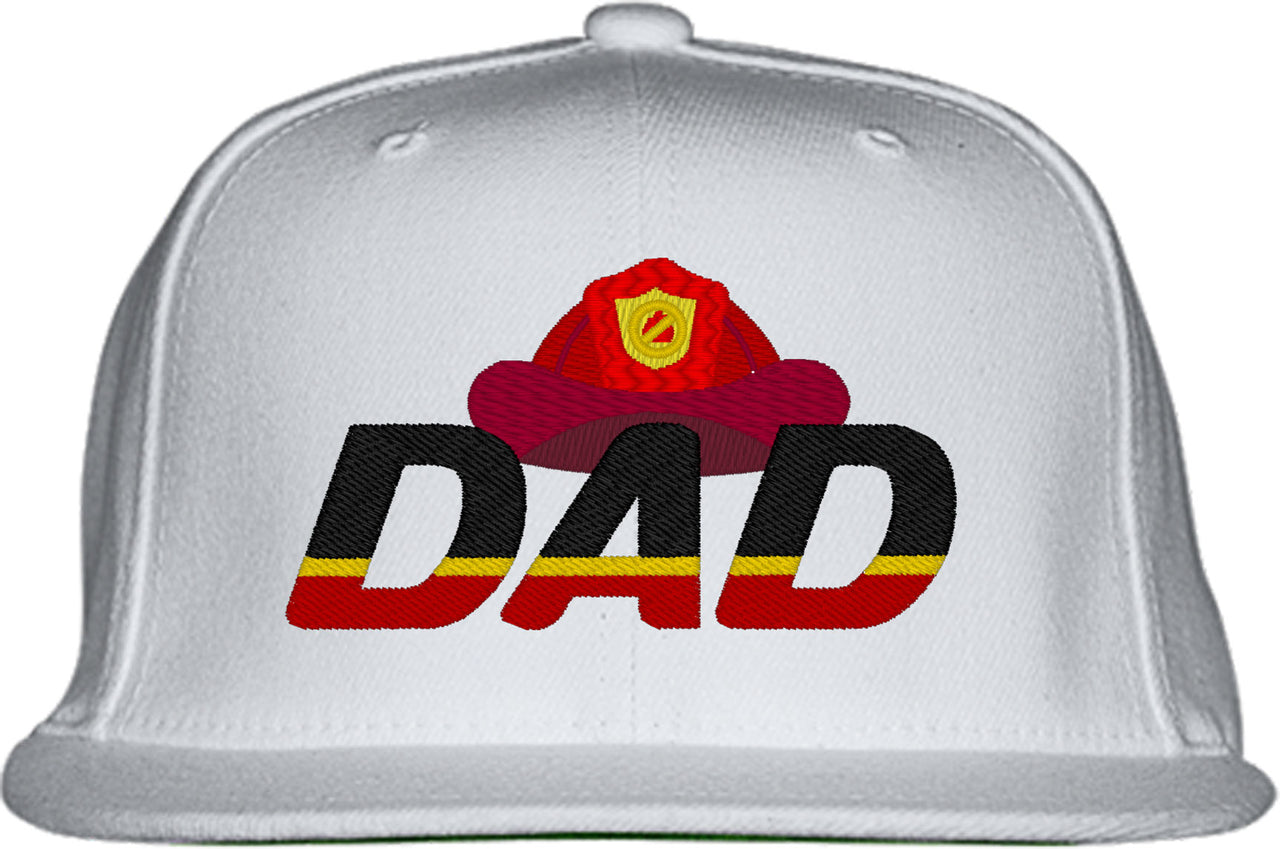 Firefighter Fireman Dad Father's Day Snapback Hat