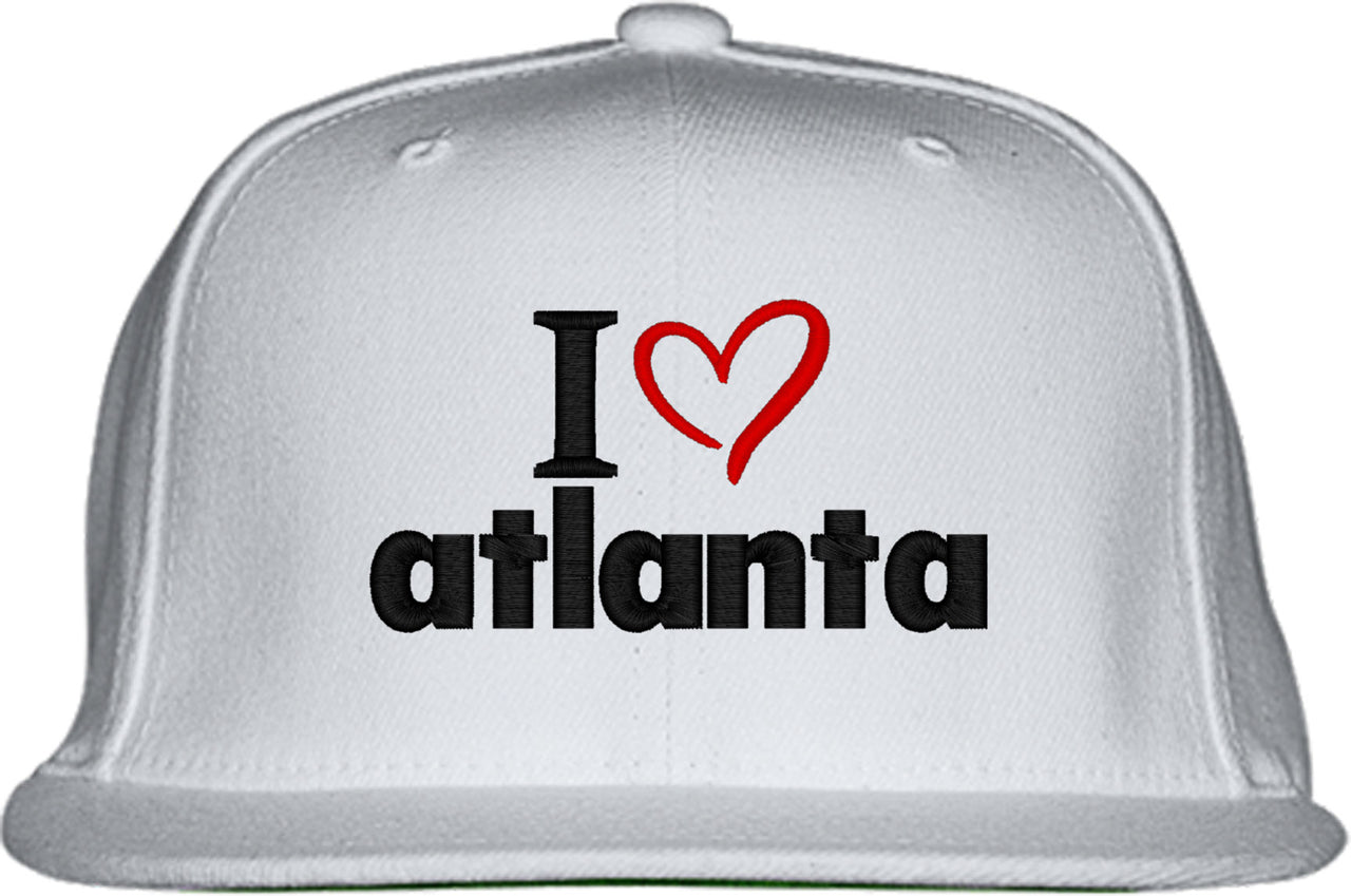 I Love Atlanta Snapback Hat