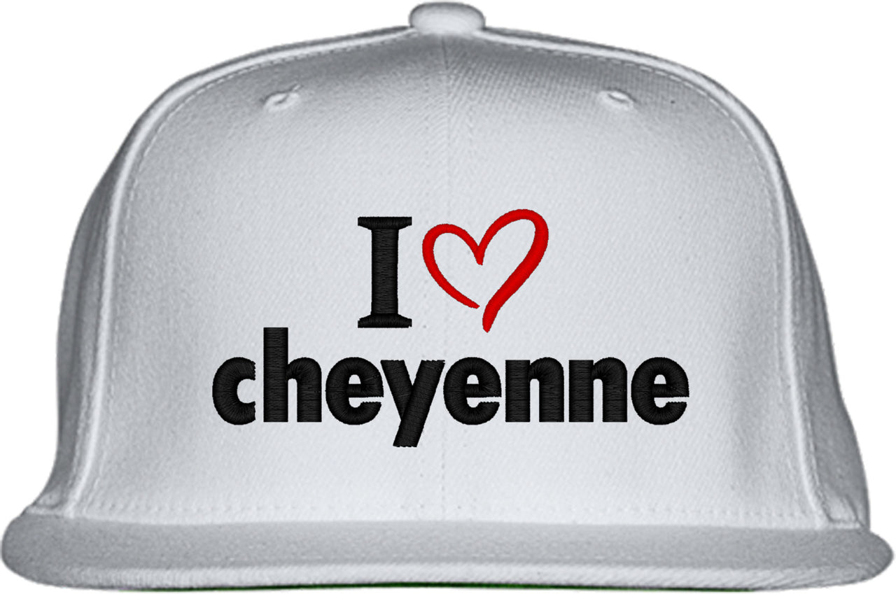 I Love Cheyenne Snapback Hat