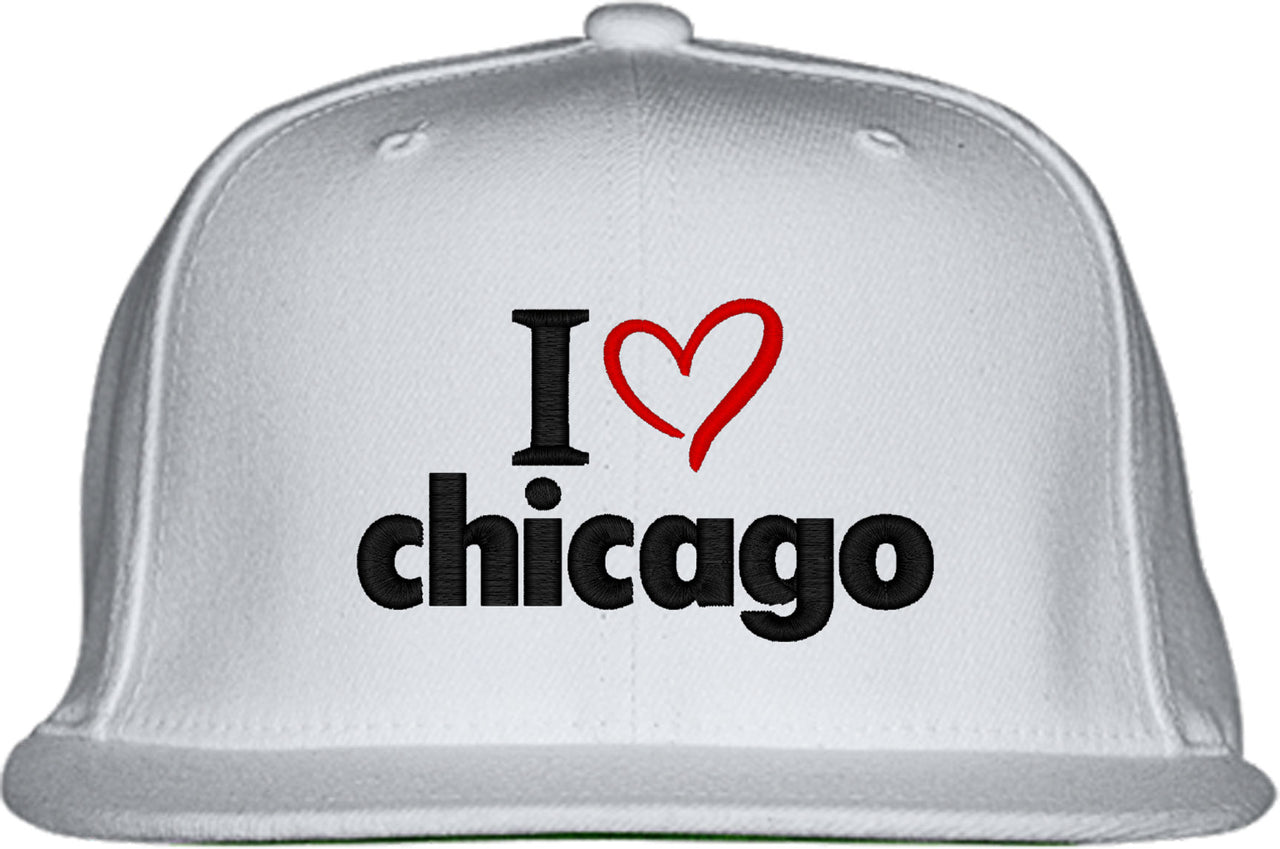 I Love Chicago Snapback Hat