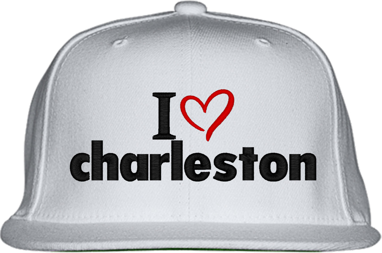 I Love Charleston Snapback Hat