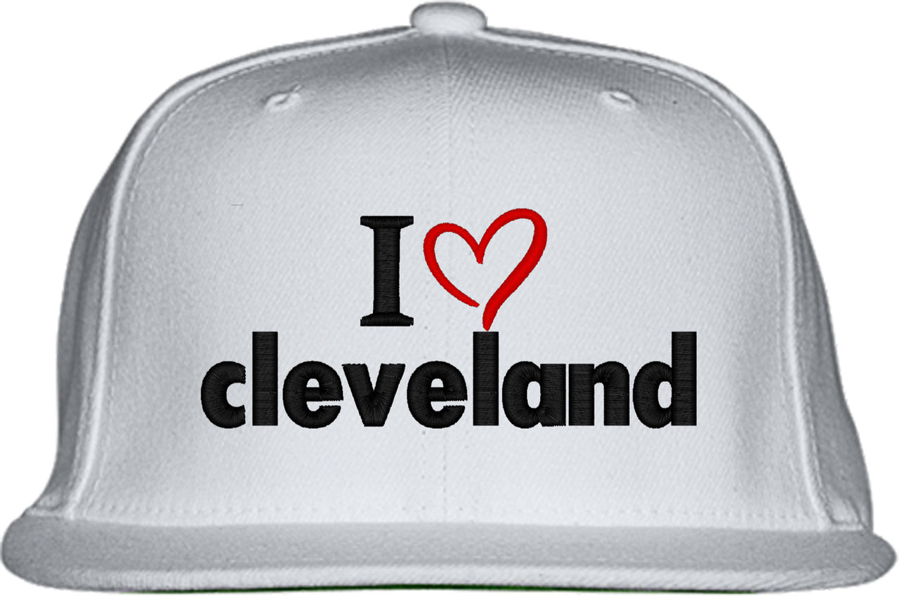 I Love Cleveland Snapback Hat
