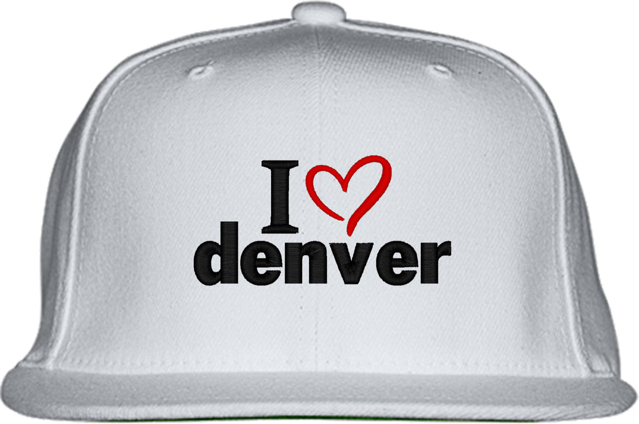 I Love Denver Snapback Hat