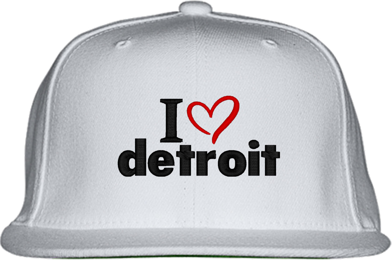 I Love Detroit Snapback Hat