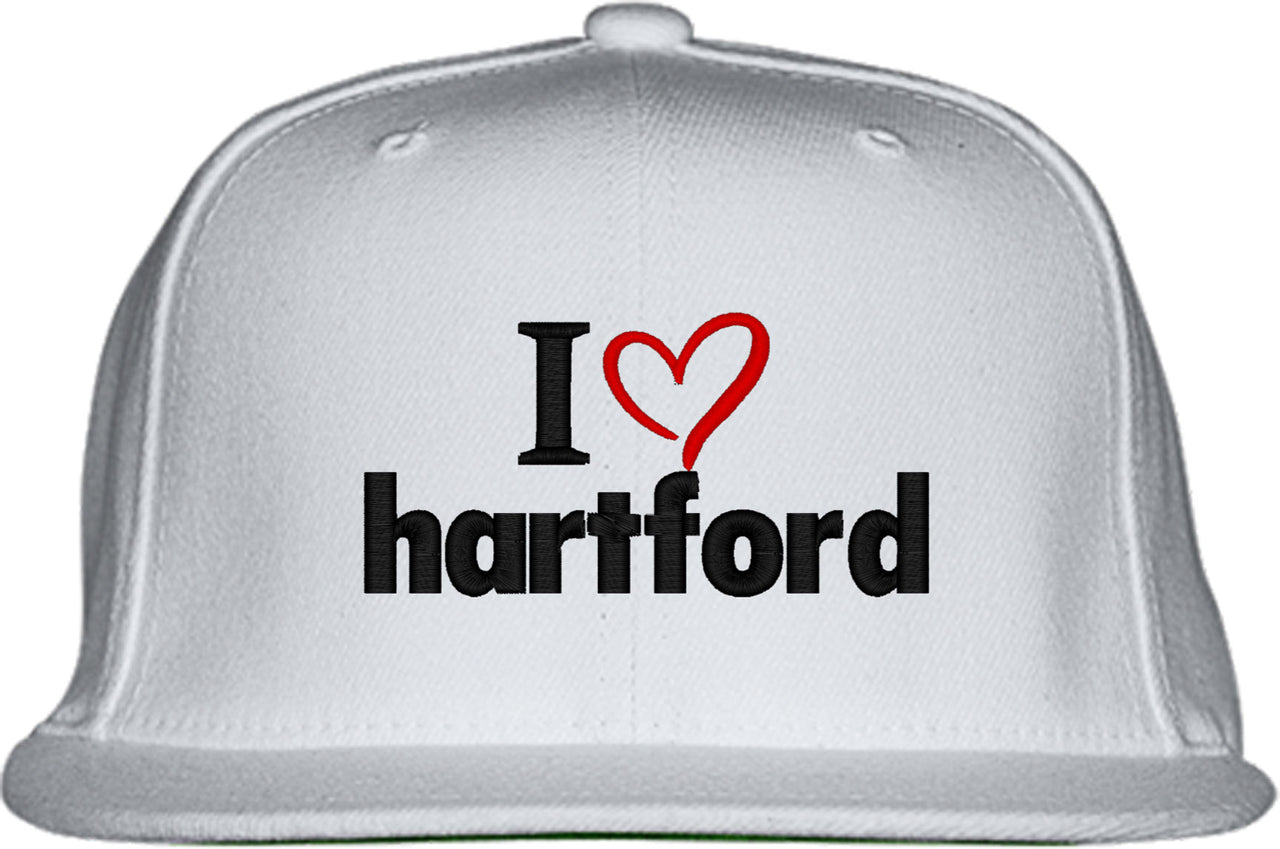 I Love Hartford Snapback Hat