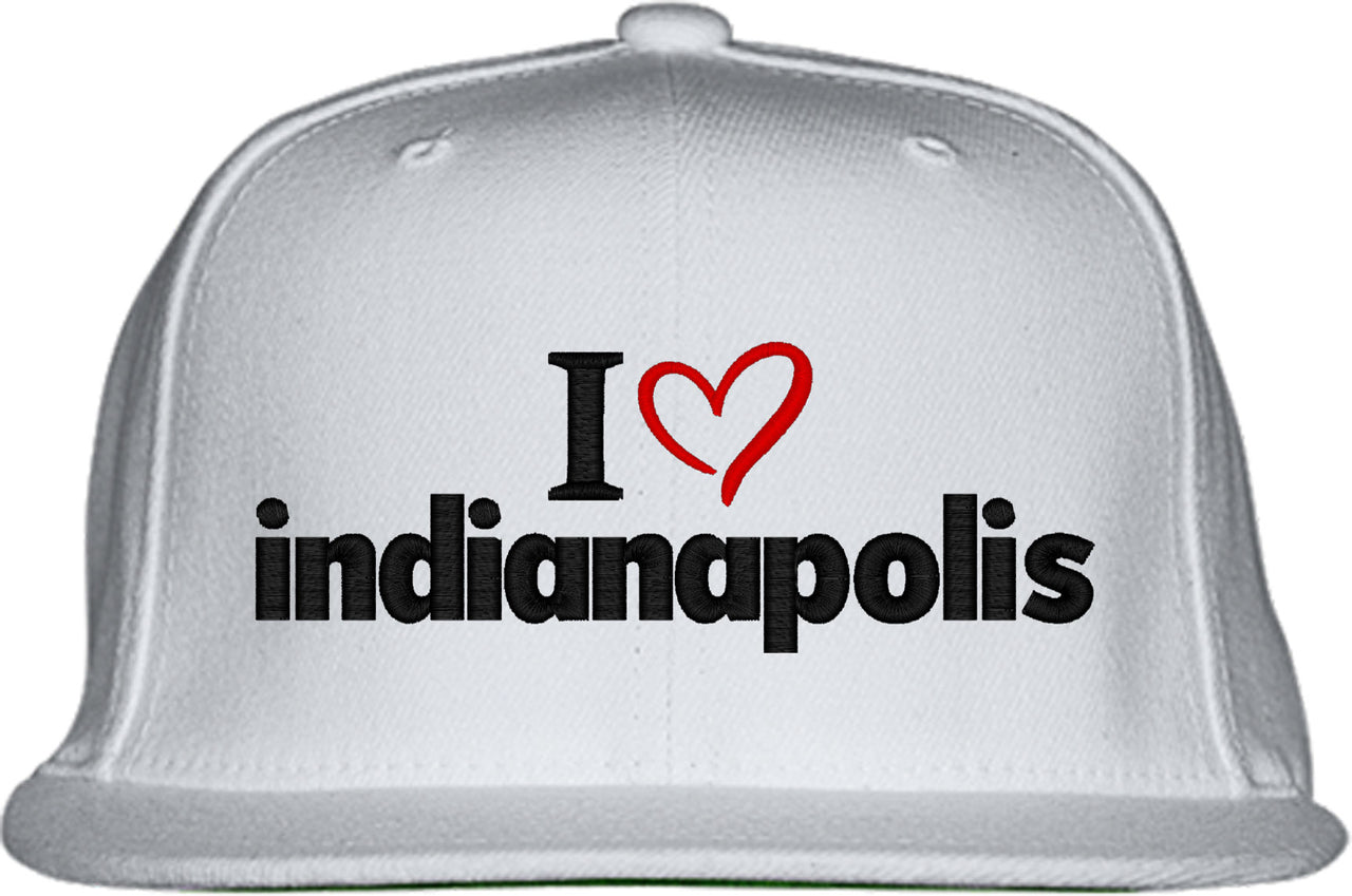 I Love Indianapolis Snapback Hat