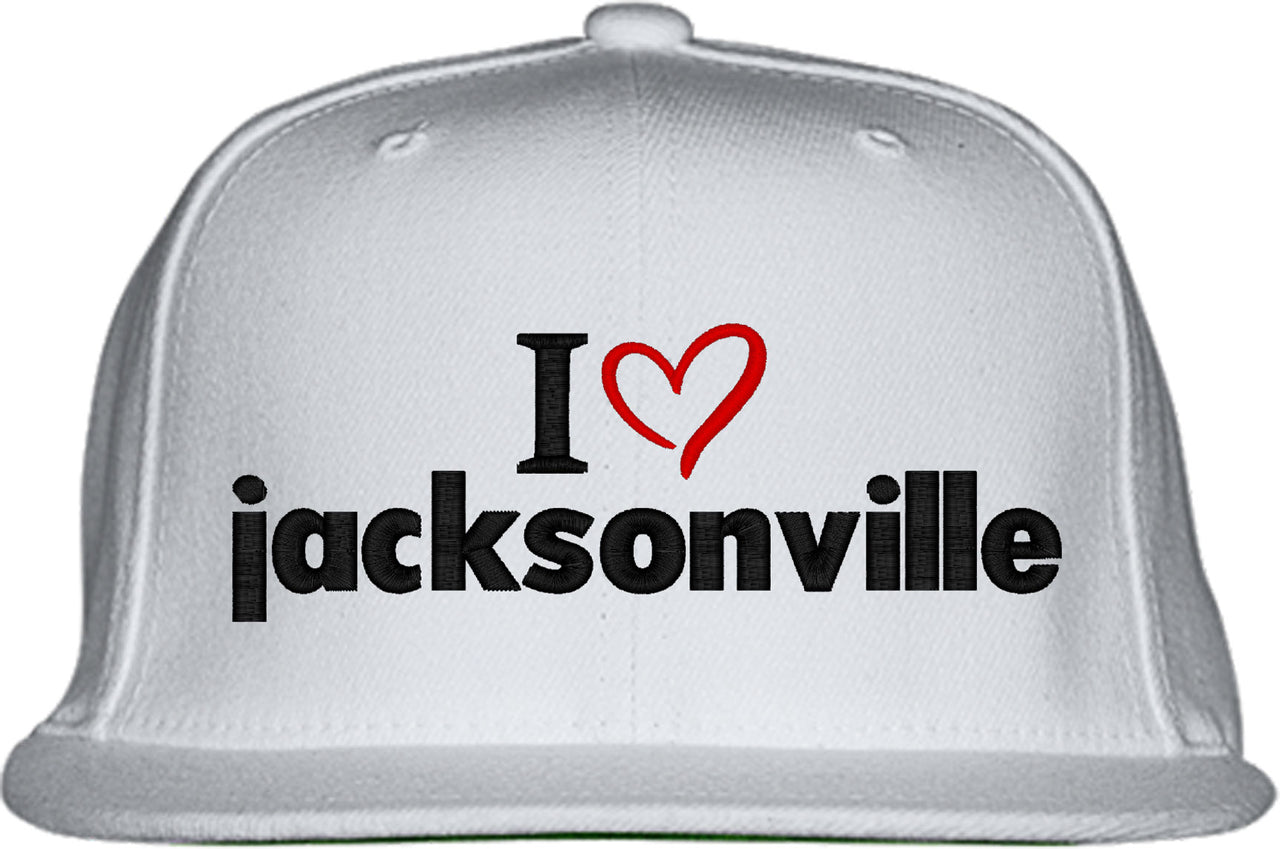I Love Jacksonville Snapback Hat