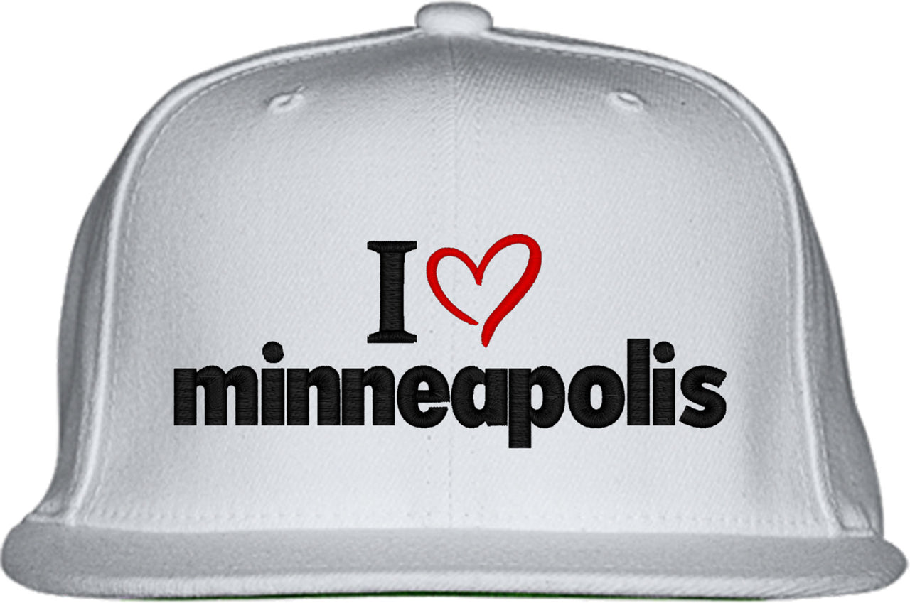 I Love Minneapolis Snapback Hat