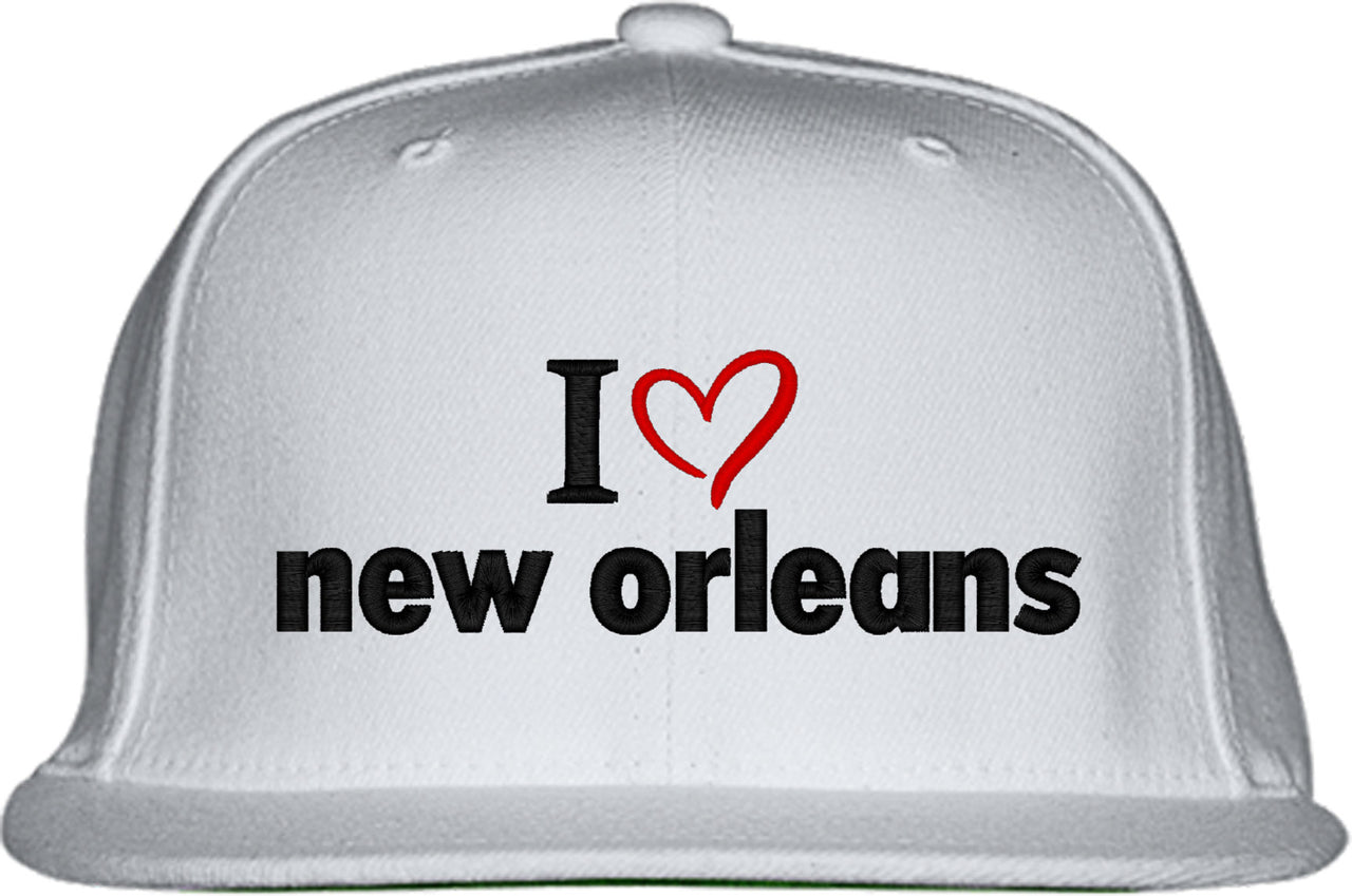 I Love New Orleans Snapback Hat
