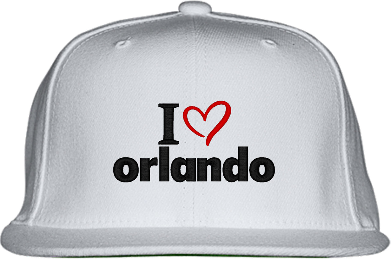 I Love Orlando Snapback Hat